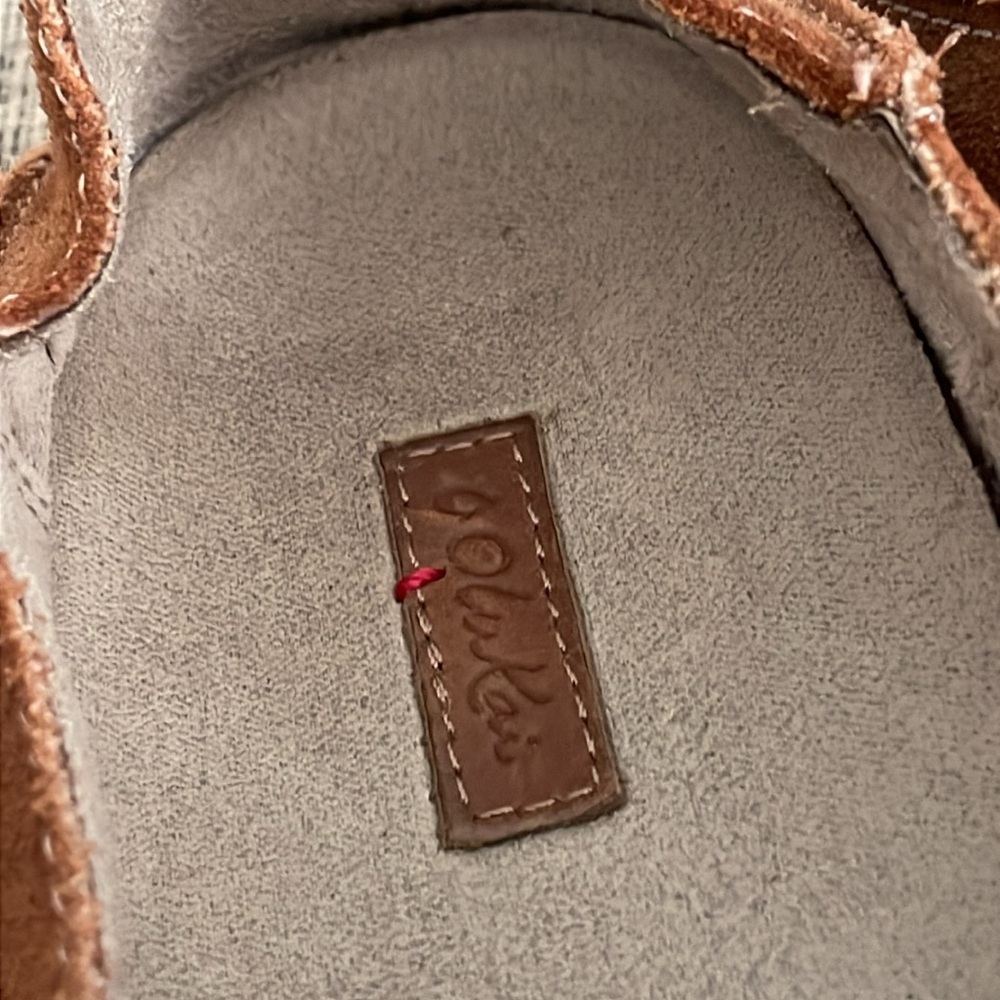 Olukai Women’s Nohea Perf Brown Suede Leather Loafers Size 9 - Picture 6 of 13